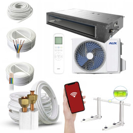 Klimatyzator kanałowy AUX AUX-C-48CAD 14kW dyskretny, inverter Zestaw 4mb