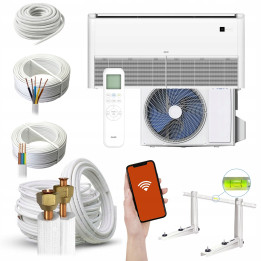 Klimatyzator przypodłogowo-sufitowy AUX AUX-C-24CAF 7,03kW Zestaw 7mb