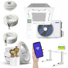 Klimatyzator kasetonowy AUX AUX-C-48CAC 14 kW ogrzewanie, Wi-Fi Zestaw 3mb