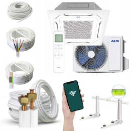 Klimatyzator kasetonowy AUX AUX-C-12CAC 3,52 kW, efektywne Zestaw 3mb