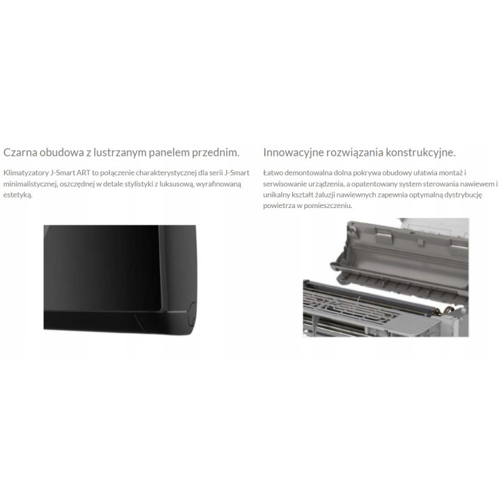 KLIMATYZACJA Ścienna AUX J-Smart ART 3,6kW WiFi Zestaw 4mb