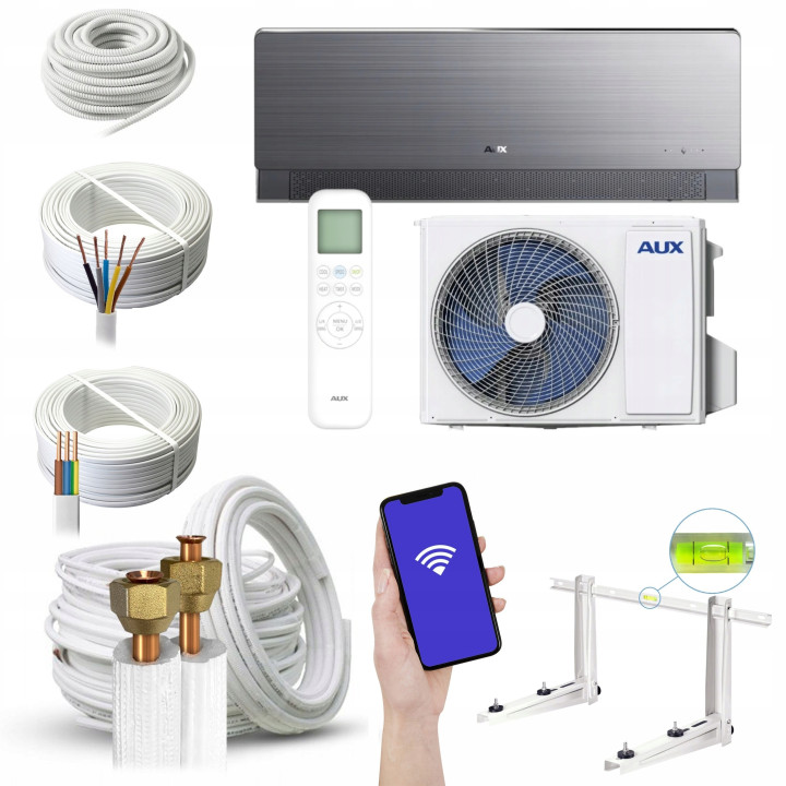 Klimatyzator ścienny AUX CM-Smart Premium Voice 3,5kW, Zestaw 4mb