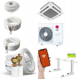 Klimatyzator kasetonowy LG UT30FH 8,0 kW WiFi R32 4-stronny Zestaw 7mb