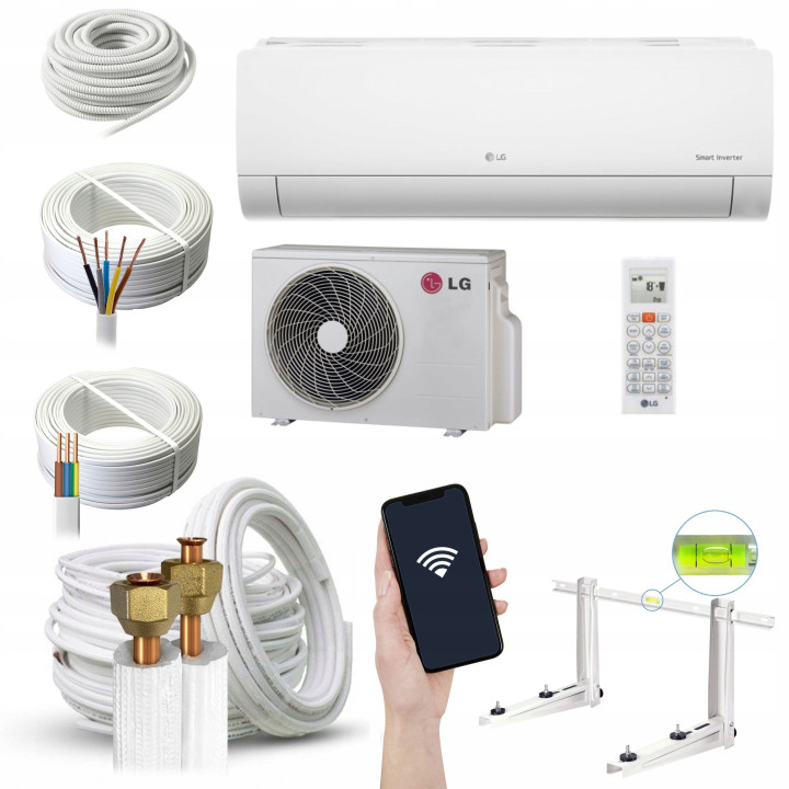 Klimatyzator ścienny LG Standard 2 S24EC 6,6 kW WiFi R32 Zestaw 6mb