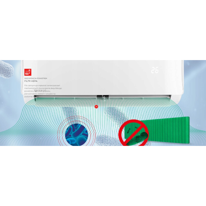 Klimatyzator ROTENSO Imoto 5,3kW WiFi Pilot Klimatyzacja Grzanie Zestaw 5mb