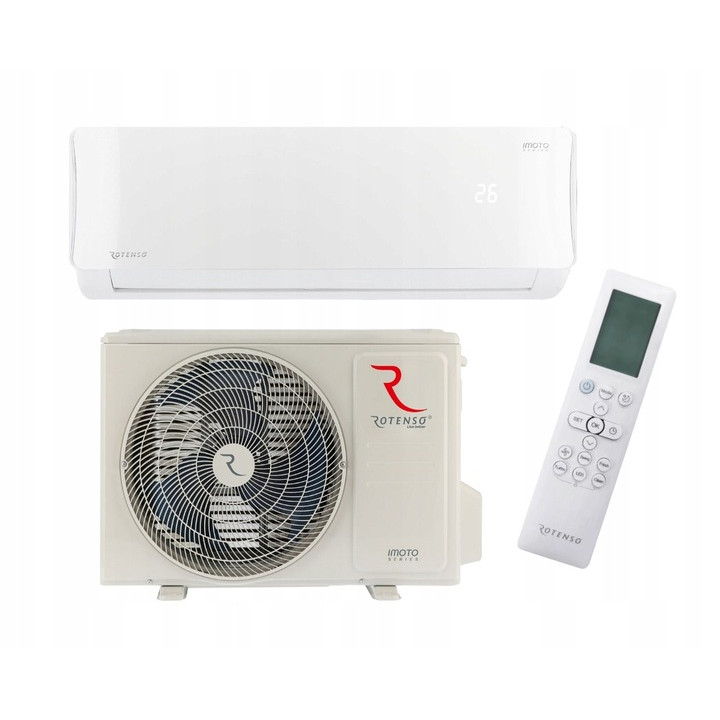Klimatyzator Rotenso Imoto X 3,5 kW I35Xi I35Xo Mocny wydajny Zestaw 3mb