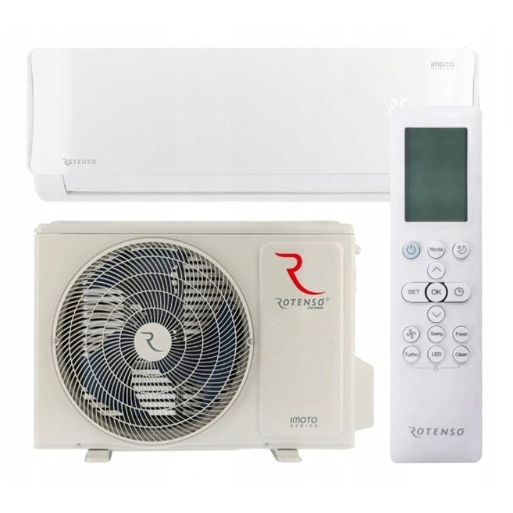 Klimatyzator Rotenso Imoto X 3,5 kW I35Xi I35Xo Mocny wydajny Zestaw 3mb