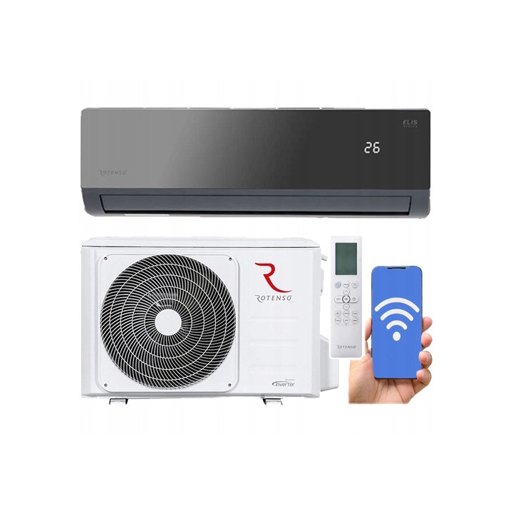 Klimatyzator ścienny Rotenso ELIS X 5,1kW 4D WIFI 3m Zestaw 4mb