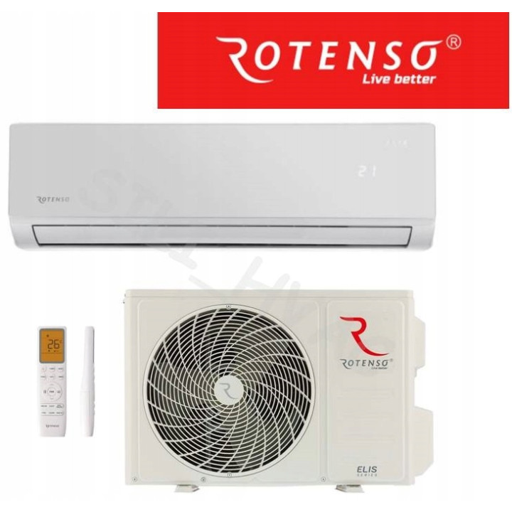 Klimatyzator ROTENSO ELIS SILVER 6,8kW wifi pilot chłodzenie Zestaw 5mb