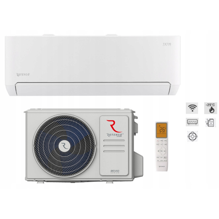Klimatyzator do domu Rotenso Teta 3,5kW WiFi klimatyzacja Zestaw 3mb