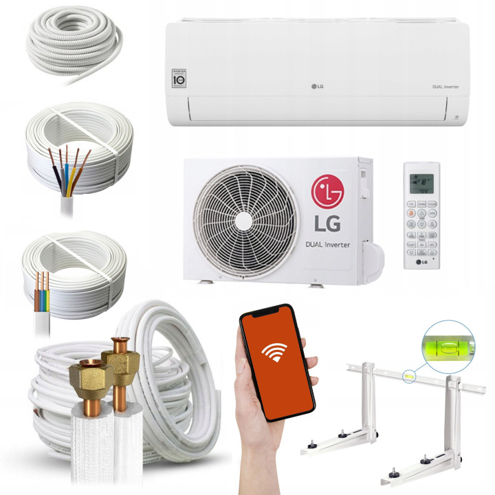 Klimatyzator LG Standard 2 S09EC 2,5 kW WiFi R32 Zestaw 7mb
