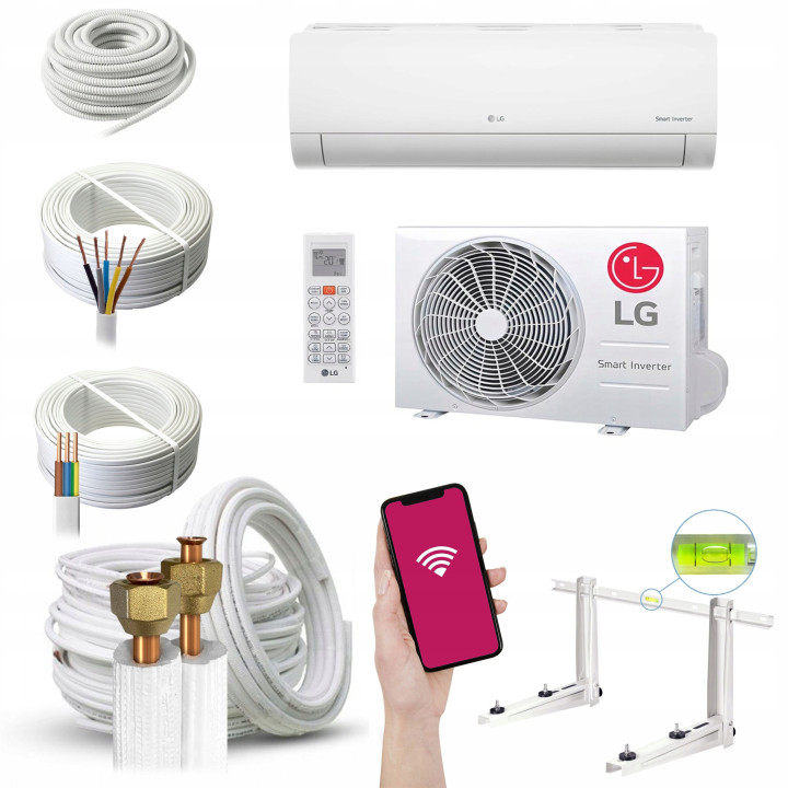 Klimatyzator LG Dualcool Standard 2 6,6 kW WiFi R32 Zestaw 6mb