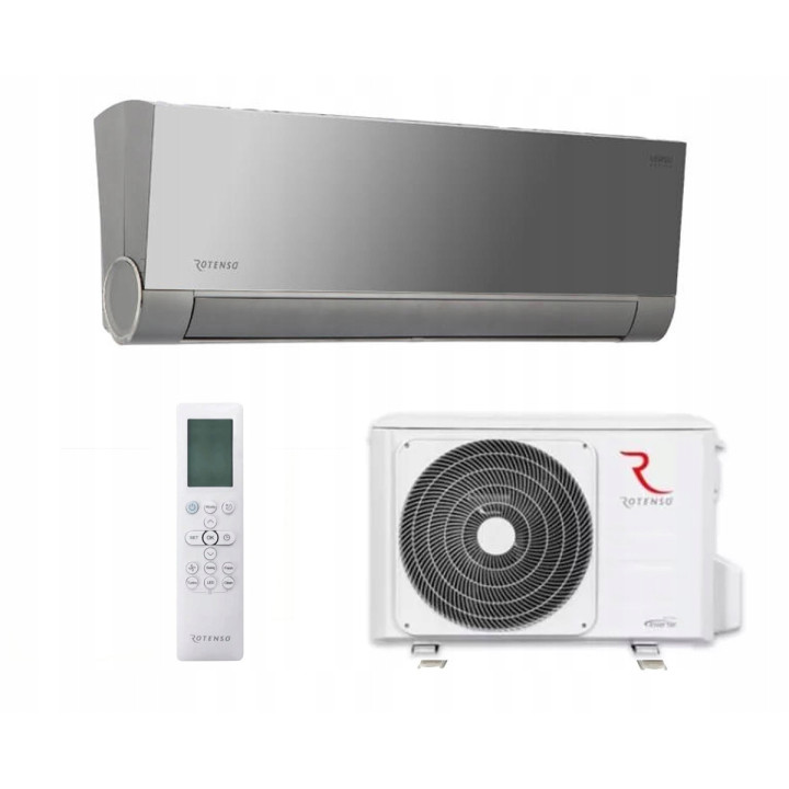 KLIMATYZATOR ROTENSO Versu Mirror 3,5kW WIFI Klimatyzacja Zestaw 7mb