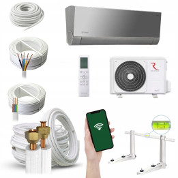 KLIMATYZATOR ROTENSO Versu Mirror 2,6kW WIFI Klimatyzacja Zestaw 4mb