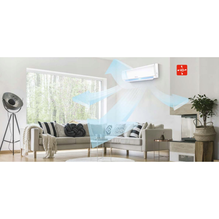 Klimatyzator do domu biura MISTRAL 3,5kW Klimatyzacja ścienna Zestaw 3mb