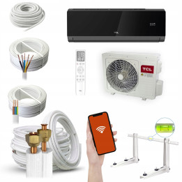 Klimatyzator TCL Elite Dark Czarny 5,1kW WiFi Klimatyzacja Zestaw 3mb