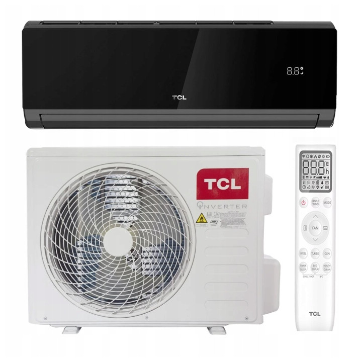 Klimatyzator TCL Elite Dark Czarny 3,5kW WiFi Klimatyzacja do Zestaw 7mb