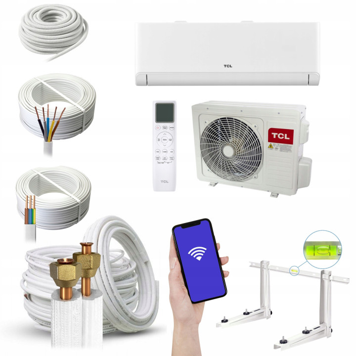 Klimatyzator TCL BreezeIN 1.0 6,8kW cicha praca, filtracja Zestaw 6mb