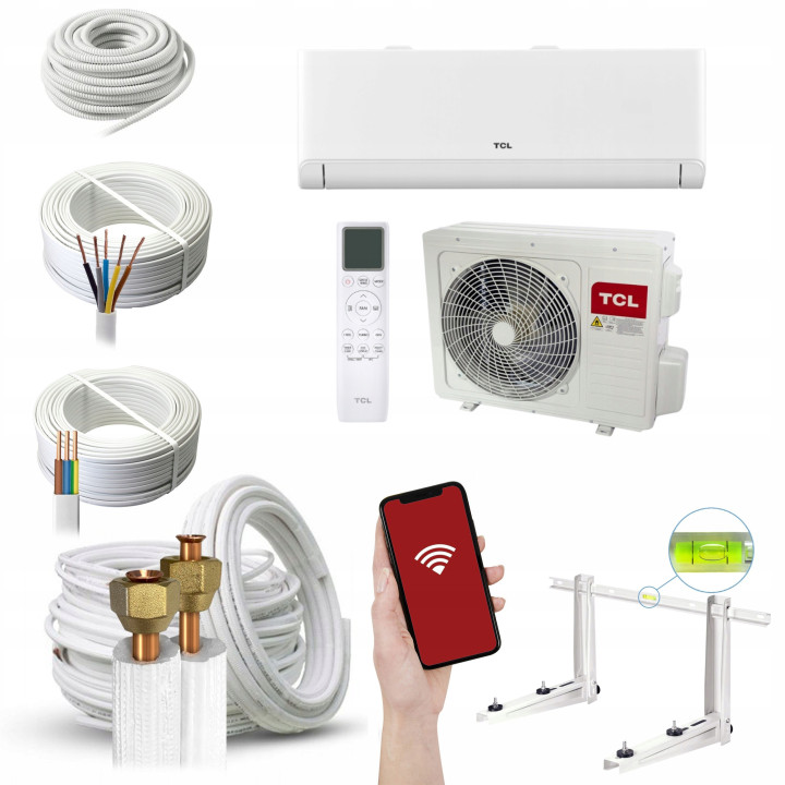 Klimatyzator TCL BreezeIN 1.0 2,6kW bez przeciągu, Zestaw 6mb