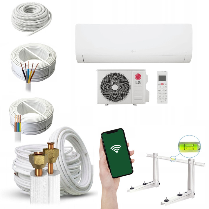 Klimatyzator LG Dualcool WZ24AWN 6,6 kW WiFi R32 Zestaw 5mb