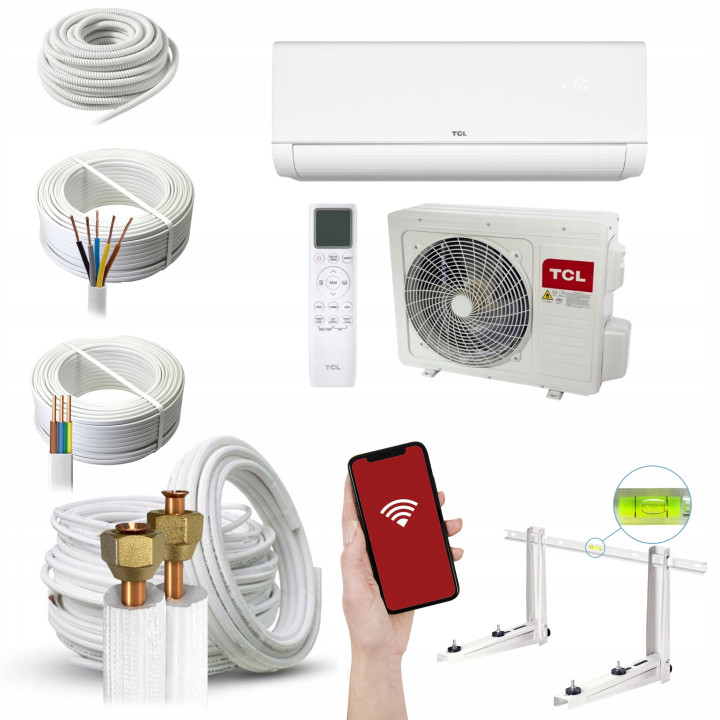 Klimatyzator TCL BreezeIN 2.0 3,6kW delikatny nawiew, cicha Zestaw 3mb