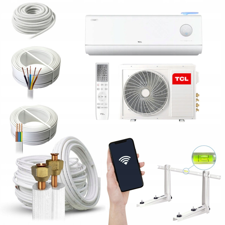 Klimatyzator TCL FreshIN 3.0 3,5kW cicha praca, oczyszczanie Zestaw 6mb