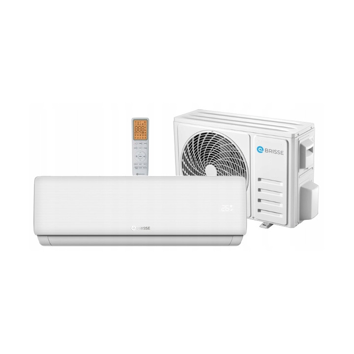 Klimatyzator Brisse 3,5kW Klimatyzacja do grzania Moduł WiFi Zestaw 3mb