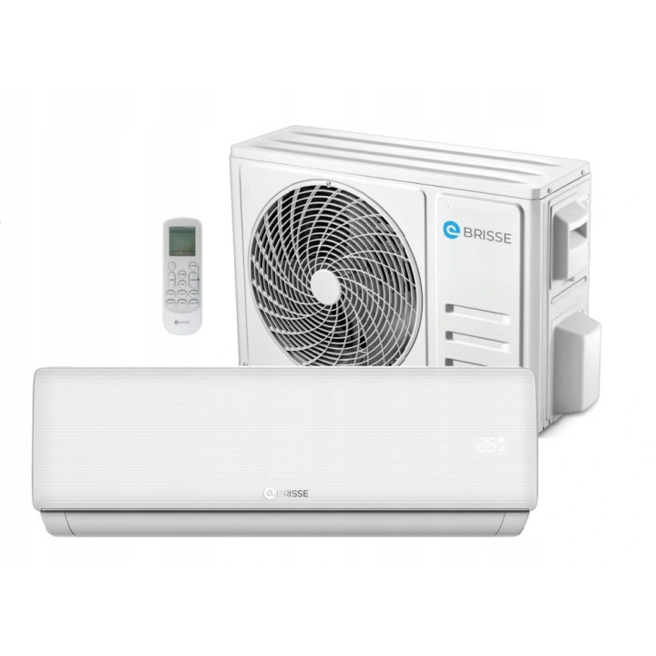 Klimatyzator Brisse 3,5kW Klimatyzacja do grzania Moduł WiFi Zestaw 3mb