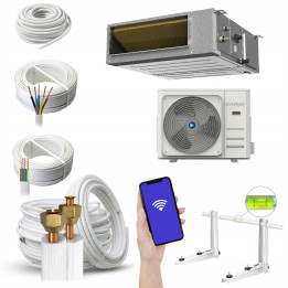 Klimatyzator konsolowy KAISAI KKR7 10,6kW wydajny mocny grzanie Zestaw 6mb