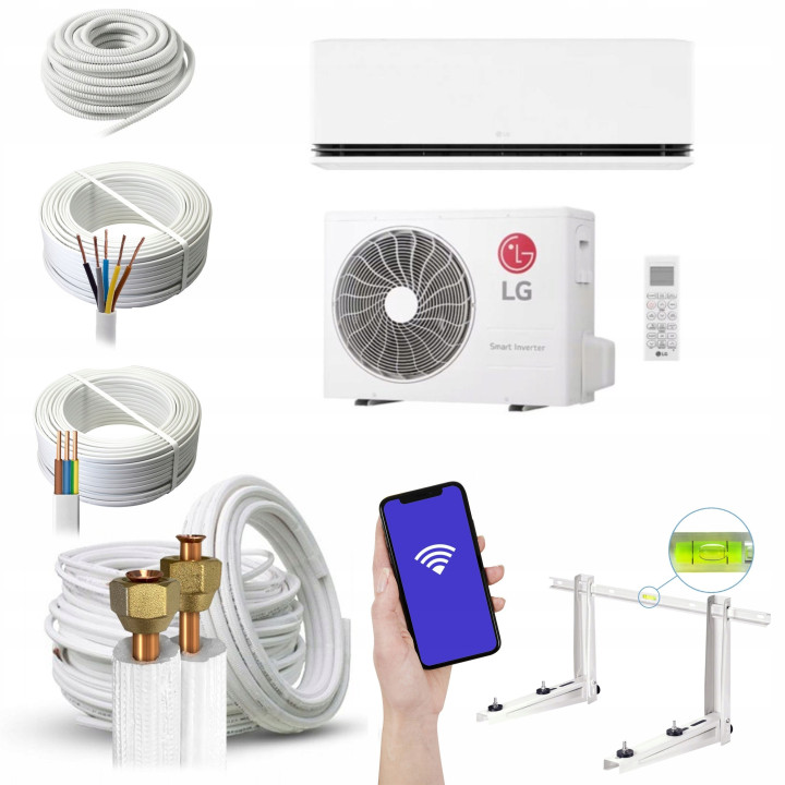 Klimatyzator LG DualCool Deluxe Soft Air 6,6 kW R32 WiFi Zestaw 4mb