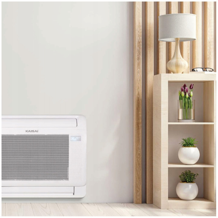 Klimatyzator Konsola Kaisai 3,5 kW przypodłogowy WiFi R32 Zestaw 7mb