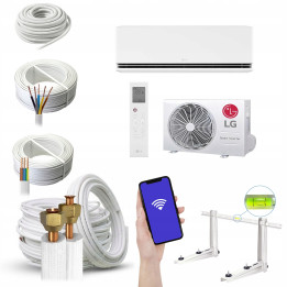 Klimatyzator LG Dualcool Deluxe Soft Air 5,0 kW R32 WiFi Zestaw 3mb