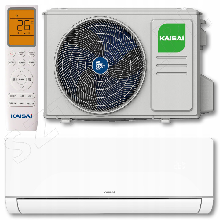 Klimatyzator ścienny Kaisai ART White 3,6kW, oszczędny, filtr Zestaw 6mb