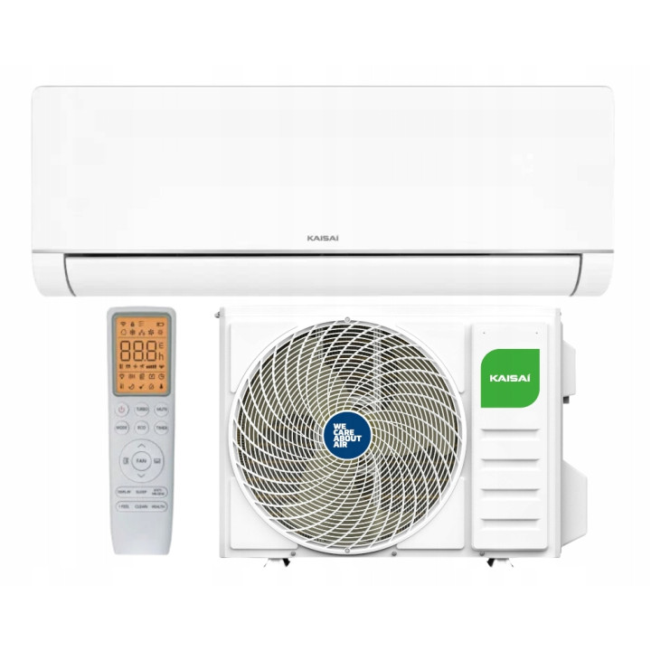 Klimatyzator ścienny Kaisai ART White 2,7kW, oszczędny, filtr Zestaw 5mb