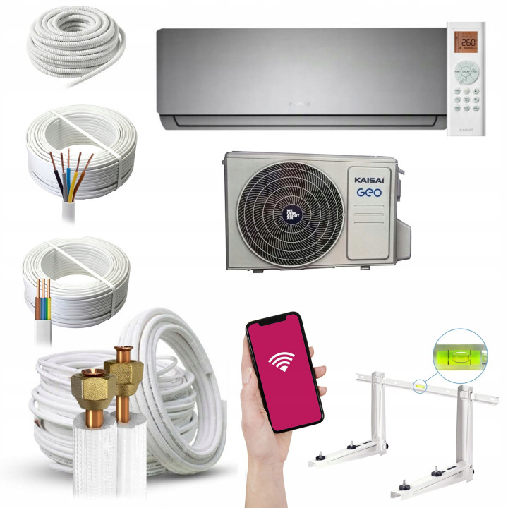 KLIMATYZACJA KAISAI GEO 3,5kW Pilot WiFi Zestaw 7mb