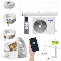 Klimatyzacja ścienna Kaisai GEO+ White 7,2kW wydajna, lampa UVC Zestaw 5mb
