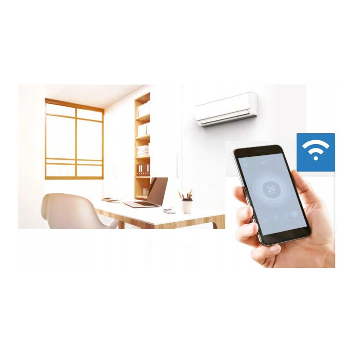Klimatyzacja ścienna Kaisai GEO+ White 5,4kW wydajna, lampa UVC Zestaw 4mb