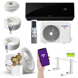 Klimatyzator pompa KAISAI PRO HEAT+ Black 5,2kW Zestaw 5mb