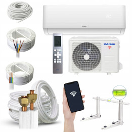 Klimatyzator ścienny KAISAI PRO HEAT+ 5,2 kW wydajny mocny Zestaw 6mb