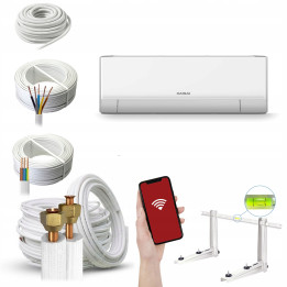 Klimatyzator ścienny KAISAI PRO HEAT+ 2,6 kW wydajny mocny Zestaw 5mb