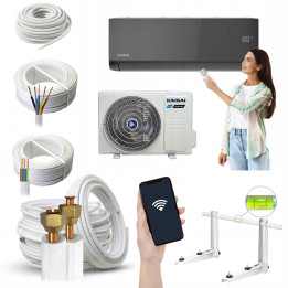 Klimatyzacja Klimatyzator do Grzania Kaisai ICE Black35m2 Zestaw 3mb