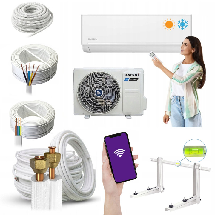 Klimatyzator do Grzania Kaisai ICE White 7,0kW Pakiet Zimowy Zestaw 3mb