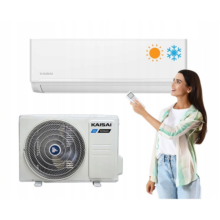 Klimatyzator do Grzania Kaisai ICE 5,3kW 55m2 Pakiet Zimowy Zestaw 6mb