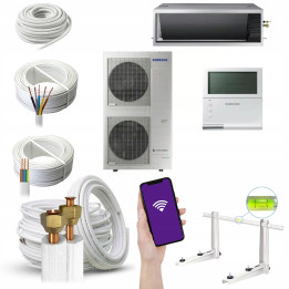 Klimatyzator kanałowy Samsung HSP 25 kW R410A inwerter Zestaw 5mb