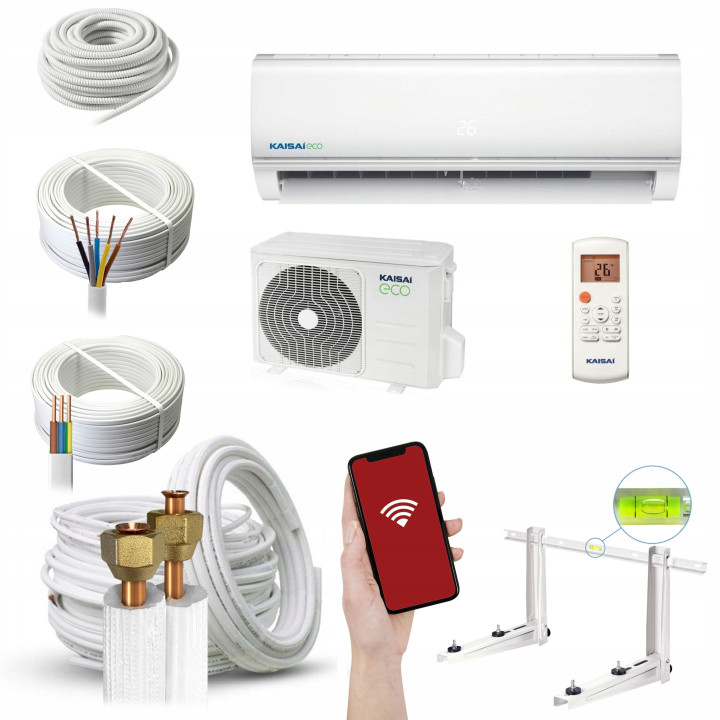 KLIMATYZATOR Ścienny KAISAI ECO 7kW Pilot HEPA Zestaw 7mb