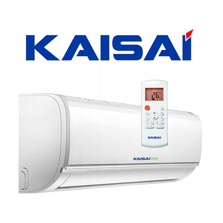 KLIMATYZATOR Ścienny KAISAI ECO 5,3kW Pilot HEPA Klimatyzacja Zestaw 7mb