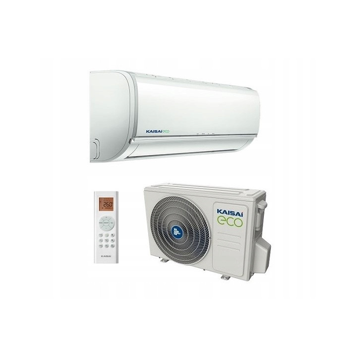 Klimatyzator ścienny KAISAI ECO Split 3,5kW 40m2 do domu biura Zestaw 7mb