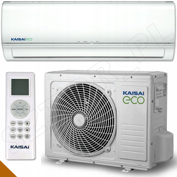 Klimatyzator ścienny KAISAI ECO Split 3,5kW 40m2 do domu biura Zestaw 5mb