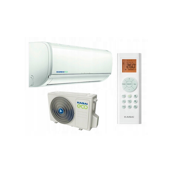 Klimatyzator ścienny KAISAI ECO Split 3,5kW 40m2 do domu biura Zestaw 5mb