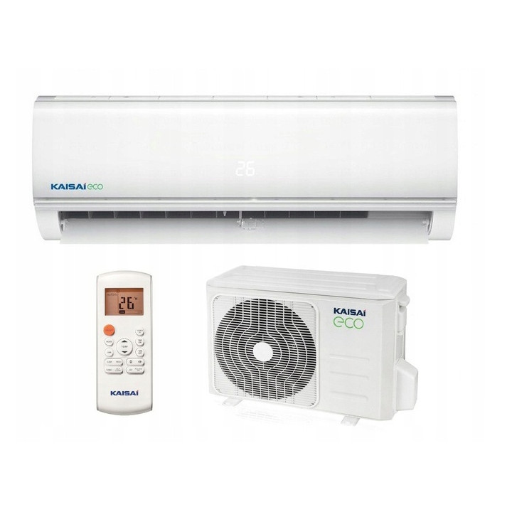 Klimatyzator ścienny KAISAI ECO Split 3,5kW 40m2 do domu biura Zestaw 4mb